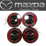 New Mazda Genuine 100TH Anniversary Wheel Center Cap 4 Set BP11-37-190. Fixed Price $283.99.