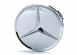 Genuine Mercedes Benz Chromed Raised Star Wheel Center Cap Single New 66470207. Fixed Price $27.95.