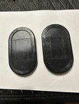 Mercedes W108 + W109 2 Inside Trunk Access Panel Covers For License Plate Lights. Fixed Price $80.00.