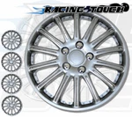 Metallic Silver 4PCS Set #007 15" Inches Hubcaps Wheel Cover Rim Skin. Fixed Price $46.04.