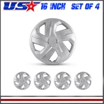 Universal 16" Hubcaps Wheel Covers - Set Of 4 Snap On With Rings For Steel. Fixed Price $49.99.