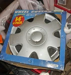 Futura KT994-14SL Universal 14" Wheel Cover Set Pack. Fixed Price $25.00.