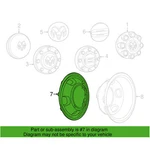Genuine Oem Mopar Wheel Cover For Ram 3500 Dodge 52106937AC. Fixed Price $171.54.