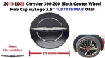 2011-2023 Chrysler 300 200 Black Center Wheel Hub Cap W/logo 2.5" 1LB74TRMAB. Fixed Price $45.00.