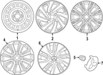 Genuine Mitsubishi Center Cap 4252A141. Fixed Price $23.12.