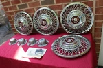 85 86 87 88 Cadillac Deville Seville Eldorado 14" Nos Gm Wire Hubcaps 1631222. Fixed Price $600.00.