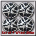 Set 4 Chrome 17" Ford Fusion Wheel Skins Hubcaps 2013-2016 Covers. Fixed Price $140.00.