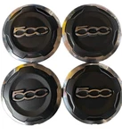 2014-2020 Fiat 500L Wheel Center Hub Caps Set Of Black Chrome Oem 735574469. Fixed Price $40.00.