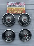 1967-69 Ford Fairlane FALCON14 Hubcaps Convertible Beautiful Deluxe Set Redwhite. Fixed Price $220.00.