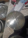 47-56 Ford Hubcap 6A-1130-SS Moon Center Caps 8" 1/2 Ton Pickup. Fixed Price $30.00.