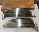 Nos Oem Ford 1965 Galaxie 500 Stainless Steel Fender Skirts Xl Ltd. Fixed Price $219.00.