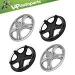 Set Of 14" Wheel Covers Snap On Full Hub Caps Inch For R14 Tires Rim Silver. Fixed Price $34.89.