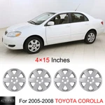4 Inches Hubcaps Wheel Rim Covers Fit For 2005-2008 Toyota Corolla R15 Steel. Fixed Price $48.99.