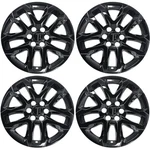 Chrome Delete Gloss Black 18" Wheel Skins Cover For 2018-2023 Chevrolet Traverse. Fixed Price $148.99.
