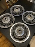 1964 1965 1966 Chevrolet Impala Chevelle Nova 14 Inch Wire Nos Hubcaps. Fixed Price $150.00.