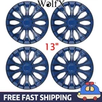 15" Inch Set Of 4 Blue Wheel Cover Snap On Hub Caps Fit R15 Tire & Steel Rim. Fixed Price $42.99.