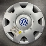 Vw Volkswagen Beetle 16" Wheel Hub Cap Blue Logo 1C0-601-147D-D-HRN 1998-2005. Fixed Price $72.25.