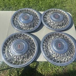 Oldsmobile 15 Wire Spoke Hubcaps 1991-1995 Delta 88 Ninety Eight Gm 25534985. Fixed Price $199.95.