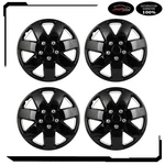 Set Of 4 16" Wheel Hub Caps Black Snap On For R16 Tire & Rim Covers Kit. Fixed Price $47.82.