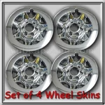 Chrome Gmc Sierra Truck 1500 Wheel Covers Skins Hubcaps 17" 2014-2018. Fixed Price $150.00.