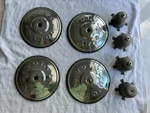 Used 1966-75 Volvo 140 142 145 164 Hub Caps Wheel Center And Mounts. Fixed Price $200.00.