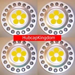 New Yellow Daisy Flower Center Cap Set Fits Vw Beetle Bug 1998-2005 Wheel Hub. Fixed Price $74.92.