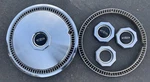 Lincoln 1975 1976 1979 Mark Continental Town Car Stainless Hubcap With Emblems. Fixed Price $55.00.