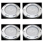 Pcs New Set Cadillac Escalade 2007-2015 Plain Crest Center Cap 22" Rim 9596649. Fixed Price $52.99.