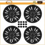 4 Pcs Full Snap On Hub Caps 19 Inch Durable Black For Tesla Model Y 2021-2022. Fixed Price $73.36.