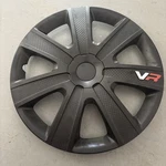 One Alpena Carbon Hubcap Wheel Cover Black VR-16 16" Like New. Fixed Price $27.99.