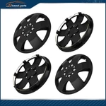 4 X 15" Wheel Covers Full Hub Caps Snap On Black Fit For R15 Tire & Rim. Fixed Price $38.09.