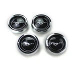 New Set Of 4 Mustang Magnum 500 Wheel Center Caps Black Silver Horse 1965-1973. Fixed Price $169.95.