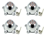 4PCS New American Racing Torq Thrust 5 Ear Wheel Rim Center Caps Chrome 2-1/8". Fixed Price $72.00.
