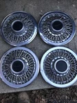 1983-88 Mustang Thunderbird Cougar Capri 14" Wire Spoke Hubcap Wheel Covers. Fixed Price $69.99.