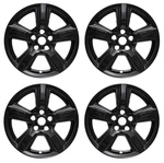 New 17" Gloss Black Covers Wheelskins Set Ford Mustang 5-SPOKE Alloy. Fixed Price $99.00.