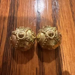 Vintage Style Gold Crown Valve Stem Caps - Set 2. Fixed Price $10.00.