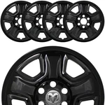 4 For Ram 1500 Tradesman 2019-26 Black 18" Wheel Skins Hub Caps Full Rim Covers. Fixed Price $109.99.