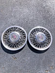 Wheel Cover Hubcap Pair 1989-91 Oldsmobile Ninety-eight Wire Type 14" 1576415. Fixed Price $119.99.
