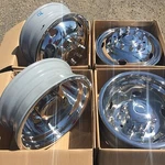 Set Of 19.5" Stainless Wheel Simulators For 2013-2025 Dodge Ram 4500 5500 10 Lug. Fixed Price $259.96.