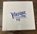 (SET/4) V8 Vintinque Stainless Hubcaps 1940S Ford Car & Truck #01C-1130-SS. Fixed Price $175.00.