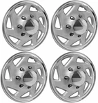 Set Of Hubcaps 16" Silver Chrome Abs Wheel Covers 07 - 14 Ford Econoline. Fixed Price $140.95.