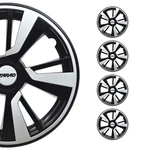 16" Hubcaps Wheel Rim Cover Black With White Insert 4PCS Set. Fixed Price $99.90.