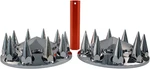Chrome Abs Complete Axle Cover Set With Hub Caps And 33MM Screw-on Spiked Lug Nu. Fixed Price $75.46.