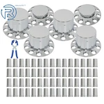 Truck Parts Front & Rear Chrome Hub Cap Wheel Axle Cover 33MM Lug Nuts Thread-on. Fixed Price $119.82.