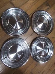 1962 1963 Lincoln Continental Hubcaps Set Of 4 Nos Fomoco. Fixed Price $695.62.
