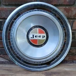 Jeepster Wagoneer Cj Wheel Cover Hubcap Oem Gold Orange 1969 - 1973. Fixed Price $34.95.