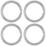4 New 16" Chrome Steel Wheel Trim Rings Beauty Rims Glamour Edge Bands. Fixed Price $67.99.