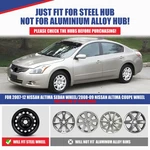 16" Pp Hubcap Set Of 4 Black Lacquer Wheel Covers For 2007-2012 Nissan Altima. Fixed Price $47.99.
