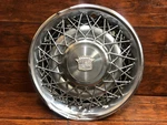 Cadillac Seville, Deville, Fleetwood (rwd): 1975 - 1987, 15" Oem Wire Hubcap, #5. Fixed Price $70.00.