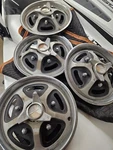 Ford Pickup Truck 74-79 Oem Hubcaps 5 Nut Design Set Of Vintage Wheel Cover. Fixed Price $280.00.